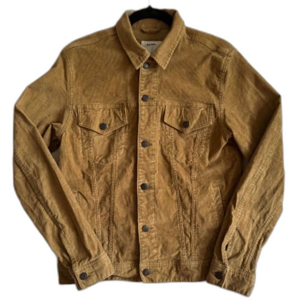 Old Navy Women’s Brown Corduroy Jacket SZ S Button-Front Trucker Style EUC Retro